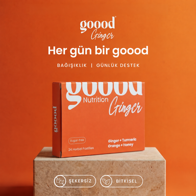 Goood Ginger Bağışıklık Destekleyici Bitkisel 24'lü Pastil (Zencefil, Zerdeçal, C Vitamini)